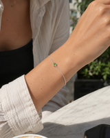Silver Crystal Birthstone Bracelet