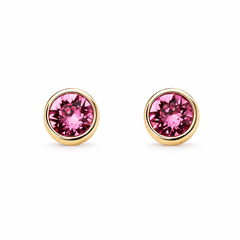 Gold Crystal Birthstone Earrings