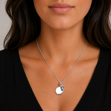 Silver Crystal Birthstone Necklace