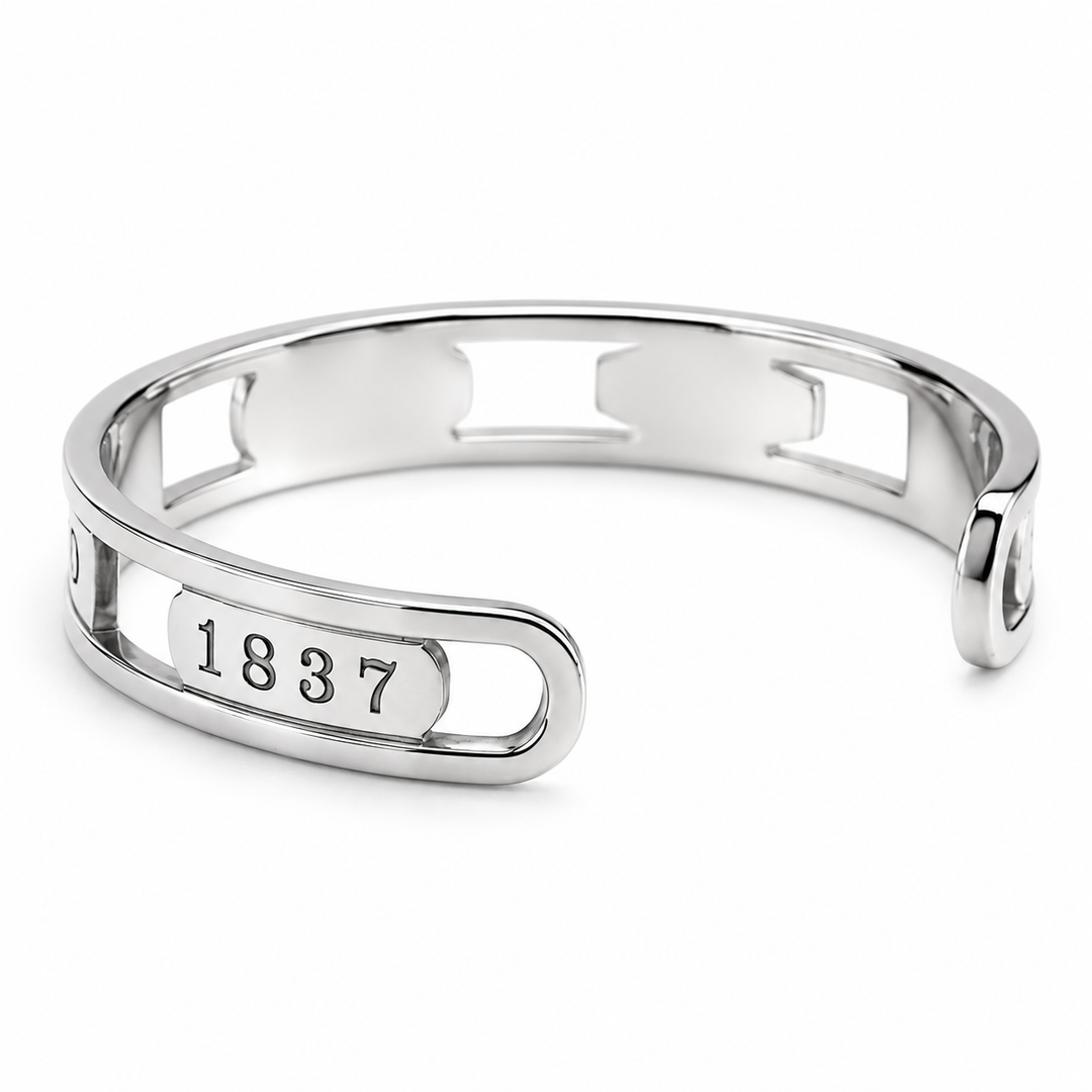 Tiffany & Co 1837 Sterling Silver 10mm Open Cuff Bangle – Foxhills