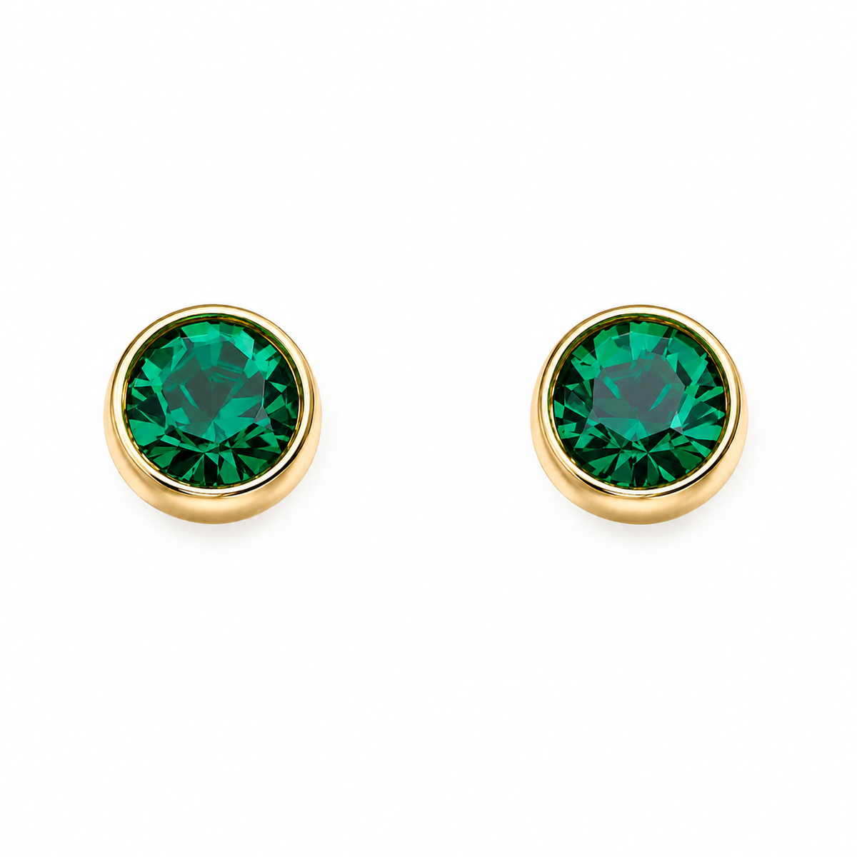 Gold Crystal Birthstone Earrings