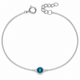 Silver Crystal Birthstone Bracelet
