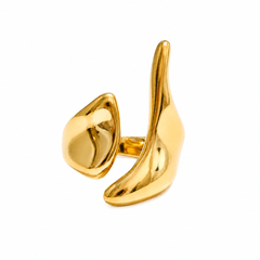 Molten Yellow Gold Ring