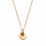 Gold Crystal Birthstone  Necklace