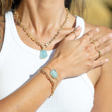 Yellow Gold Ball Link Bracelet