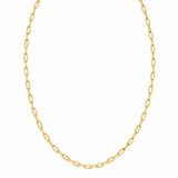 Gold Paperclip Chain Necklace
