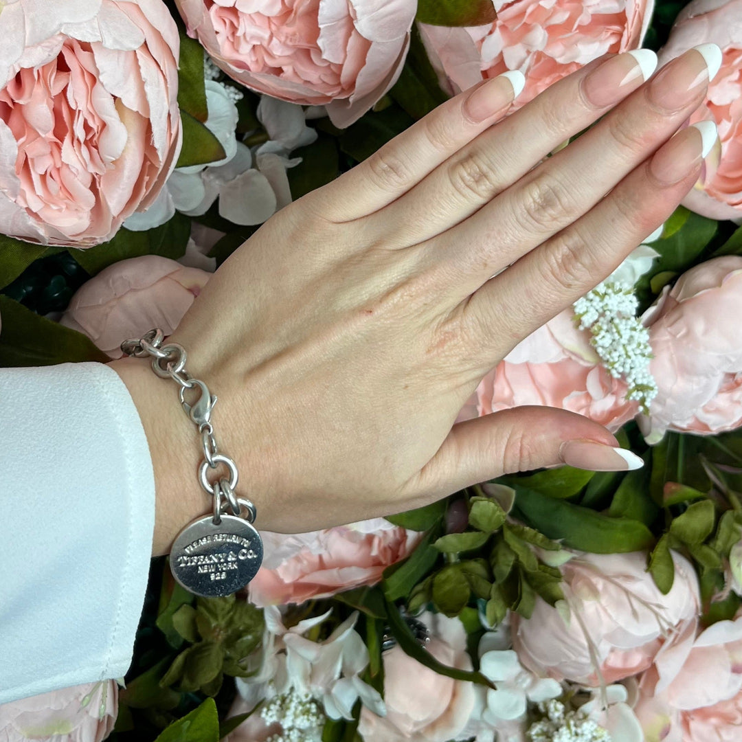 Tiffany & Co Return To Tiffany Round Tag Sterling Silver Bracelet