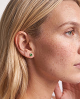 Silver Crystal Birthstone Earrings