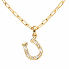 Horseshoe Gold Necklace