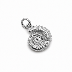Ammonite Large Silver Charm