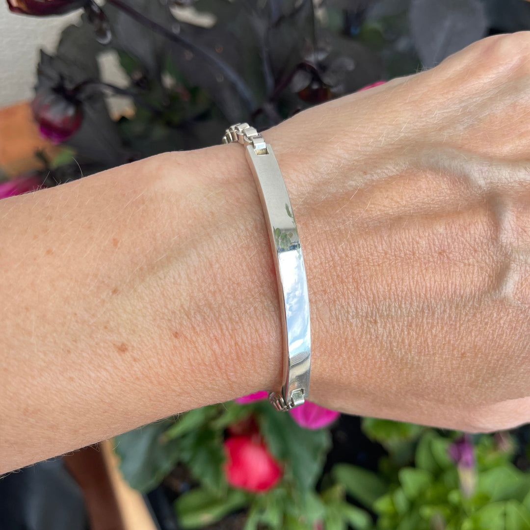 Tiffany & Co Venetian Link I.D. Sterling Silver Bracelet - 19cm