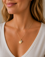 Gold Crystal Birthstone Necklace