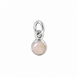 Small Birthstone Silver Charm