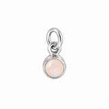 Small Birthstone Silver Charm