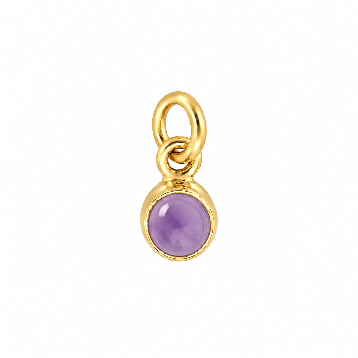 Small Birthstone Gold Vermeil Charm