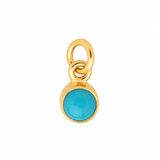 Small Birthstone Gold Vermeil Charm