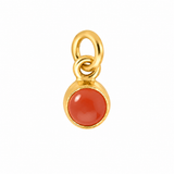 Small Birthstone Gold Vermeil Charm