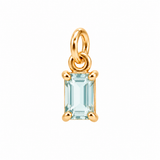 Rectangular Birthstone Gold Vermeil Charm