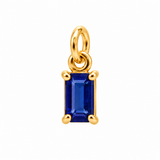 Rectangular Birthstone Gold Vermeil Charm