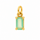 Rectangular Birthstone Gold Vermeil Charm