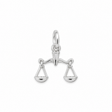 Sculptured Zodiac Charm In Silver
