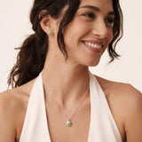 Silver Crystal Birthstone Stud Earrings
