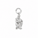 Sculptured Zodiac Charm In Silver