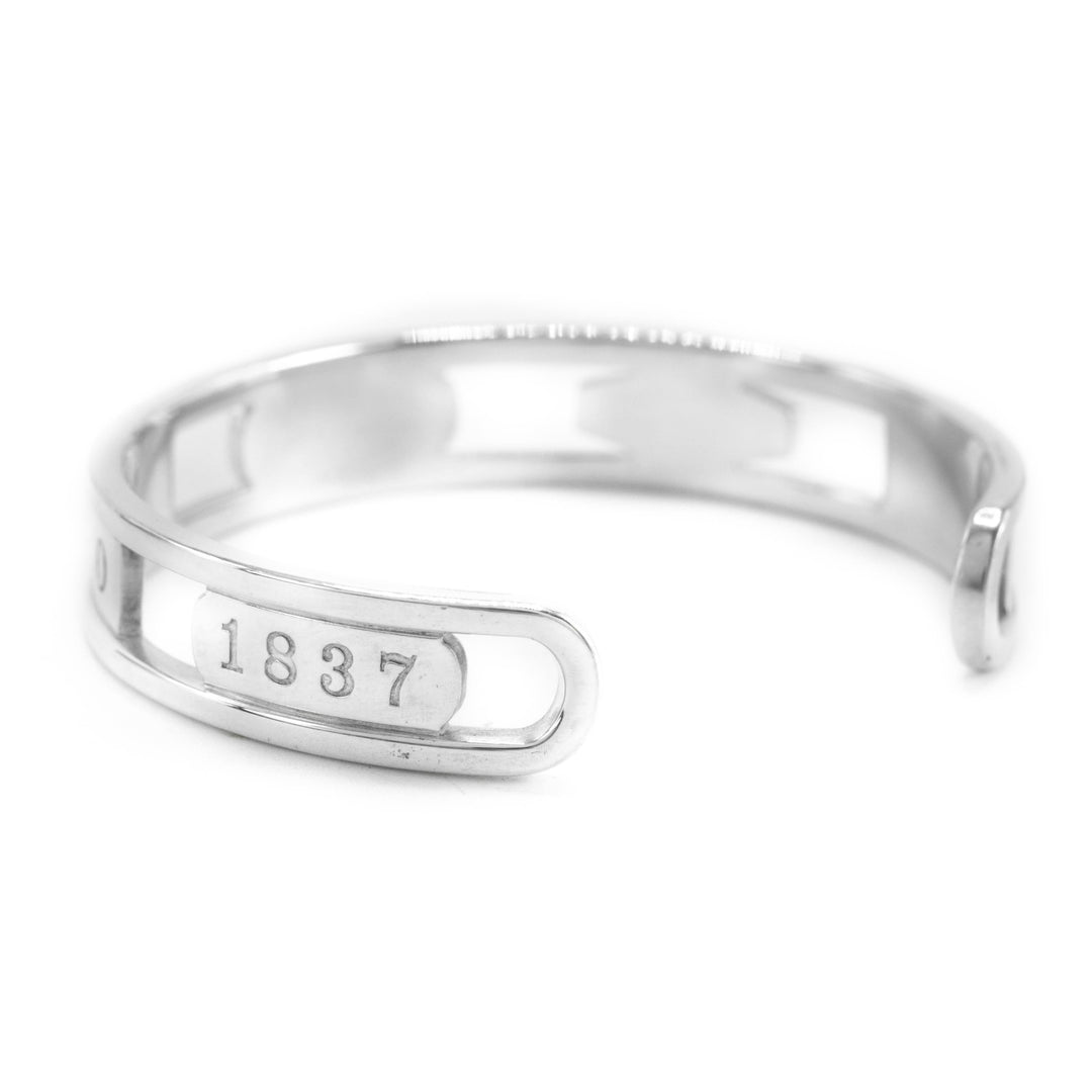 Tiffany & Co 1837 Sterling Silver 10mm Open Cuff Bangle – Foxhills