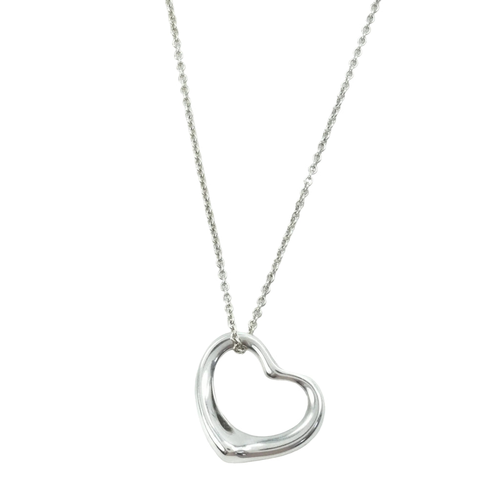 Tiffany & Co Elsa Peretti Open Heart 22mm Pendant Sterling Silver