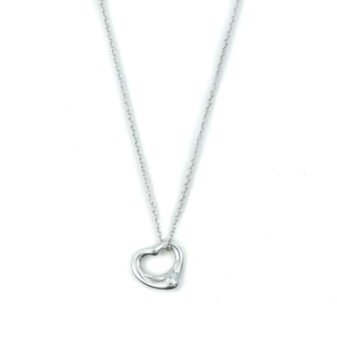 Tiffany & Co Elsa Peretti Open Heart 11mm Pendant Sterling Silver