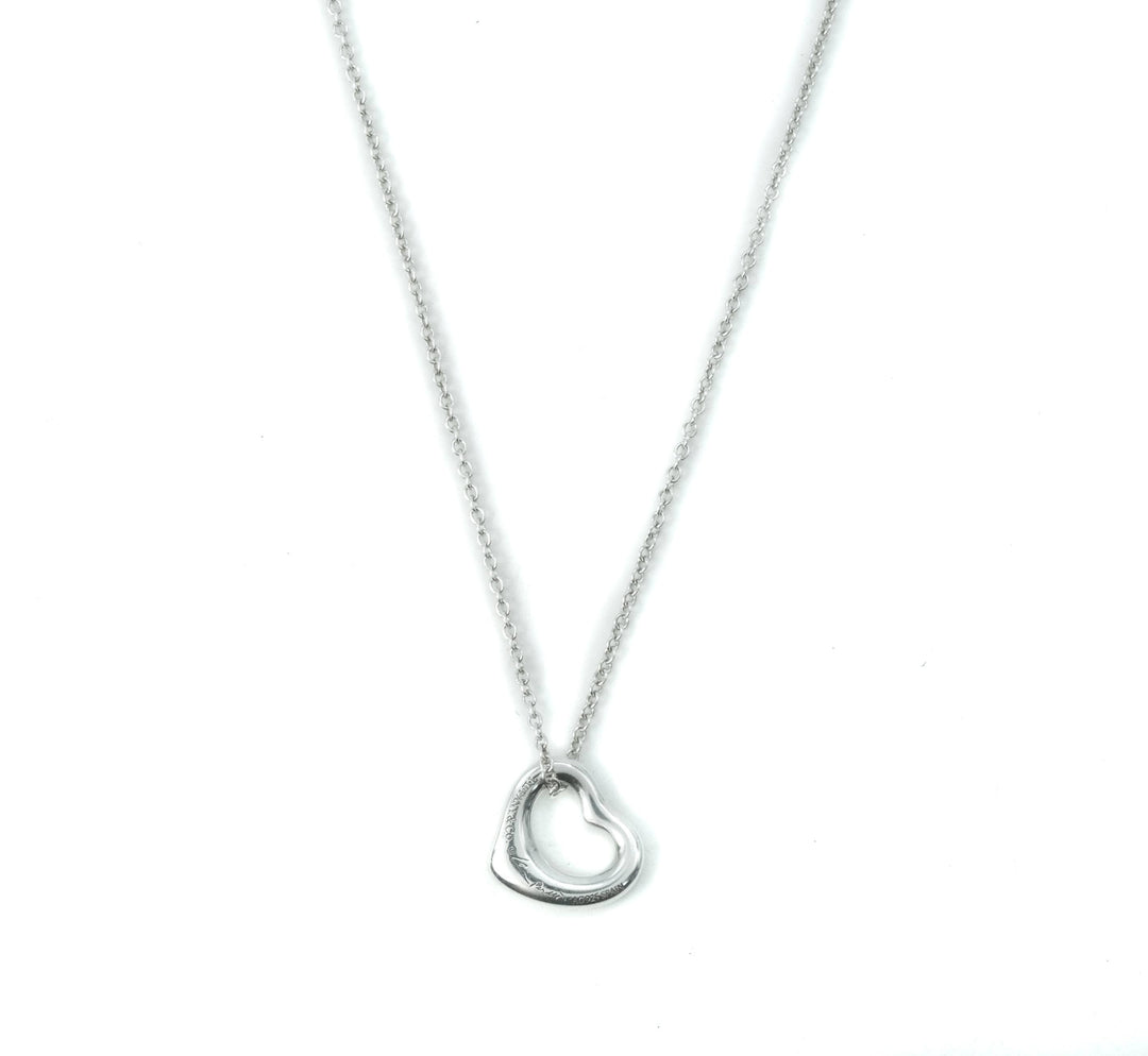 Tiffany & Co Elsa Peretti Open Heart 11mm Pendant Sterling Silver