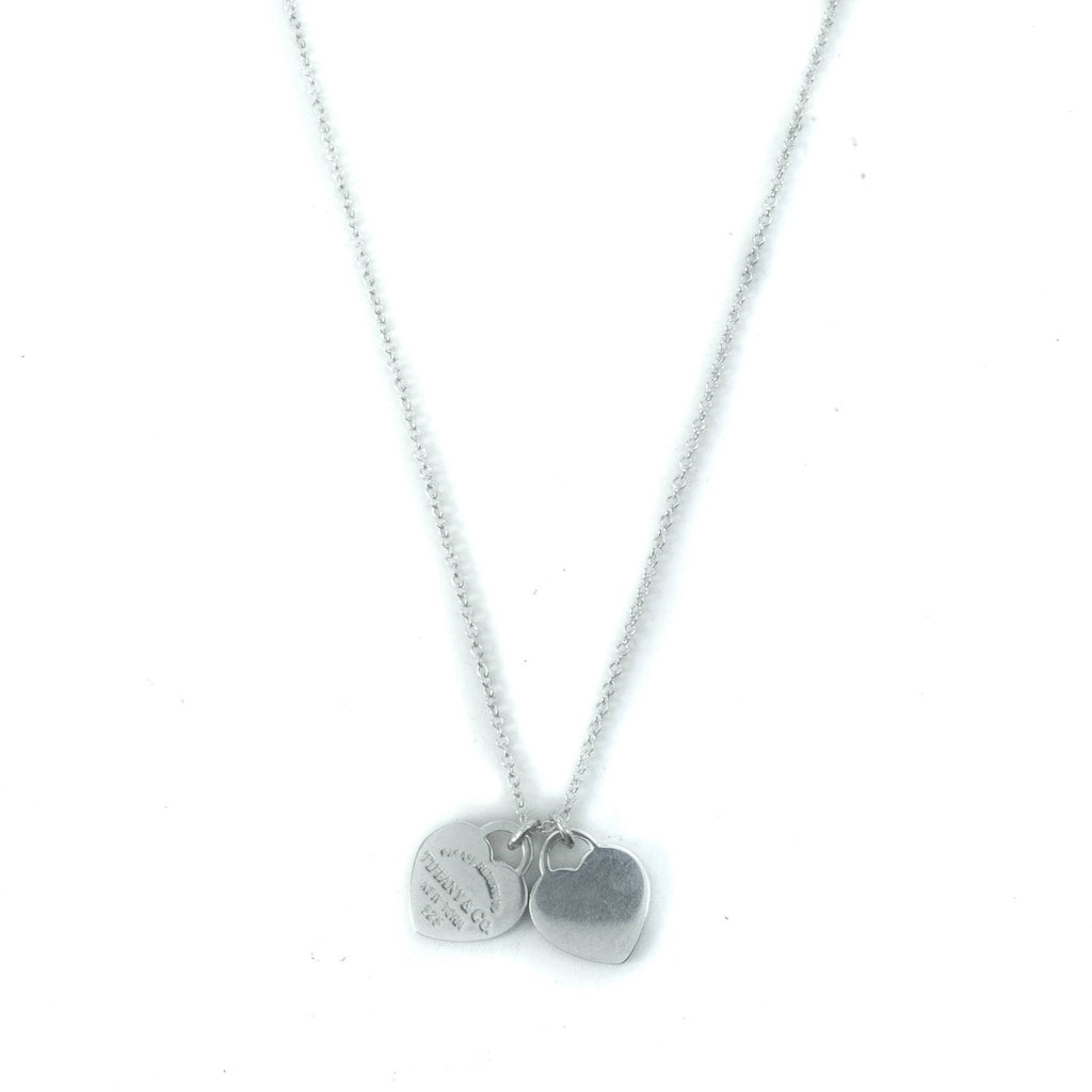 Tiffany Co Return To Tiffany Double Mini Heart Tag Sterling