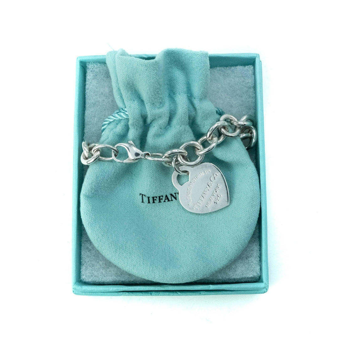F*t様 Tiffany & Co. Heart Charm Bracelet Tiffany & Co Return To Tiffany Sterling Silver Heart Tag Charm