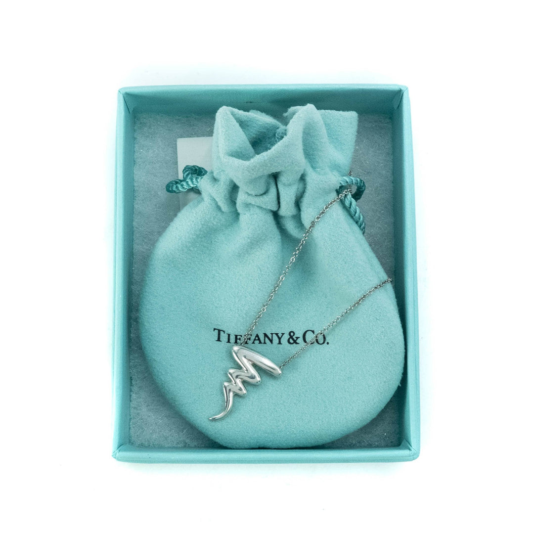 Tiffany & Co Paloma Picasso Zig Zag Sterling Silver Pendant