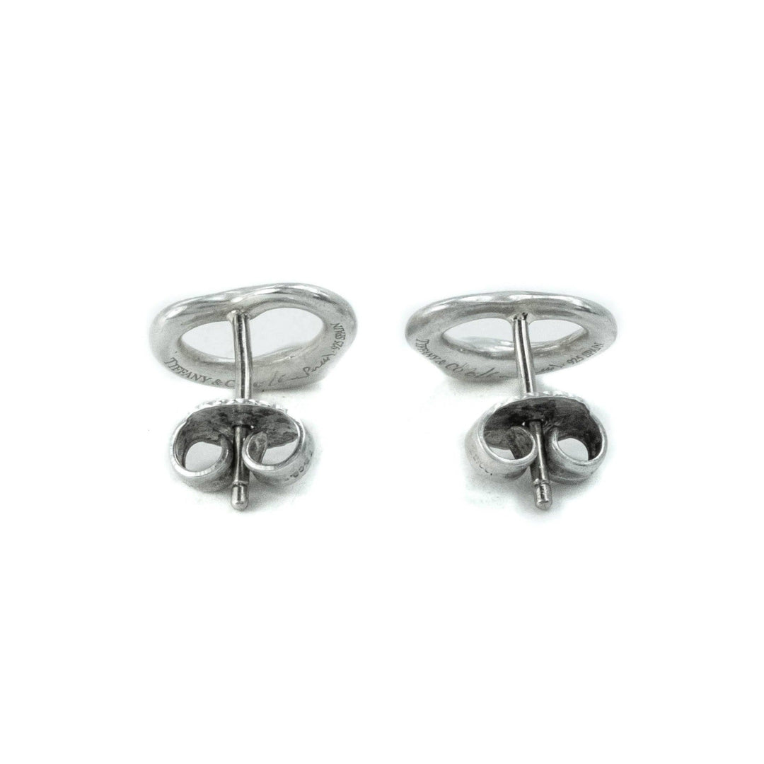 Tiffany & Co Elsa Peretti Open Heart 11mm Sterling Silver Stud