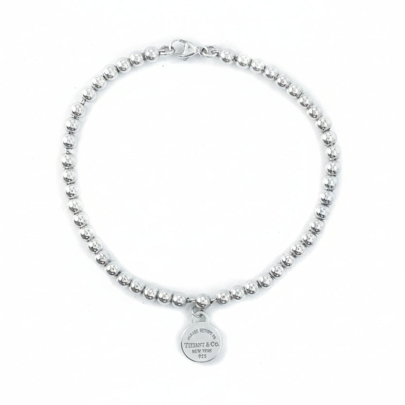 Tiffany & Co Return To Tiffany Round Tag Bead Sterling Silver Bead