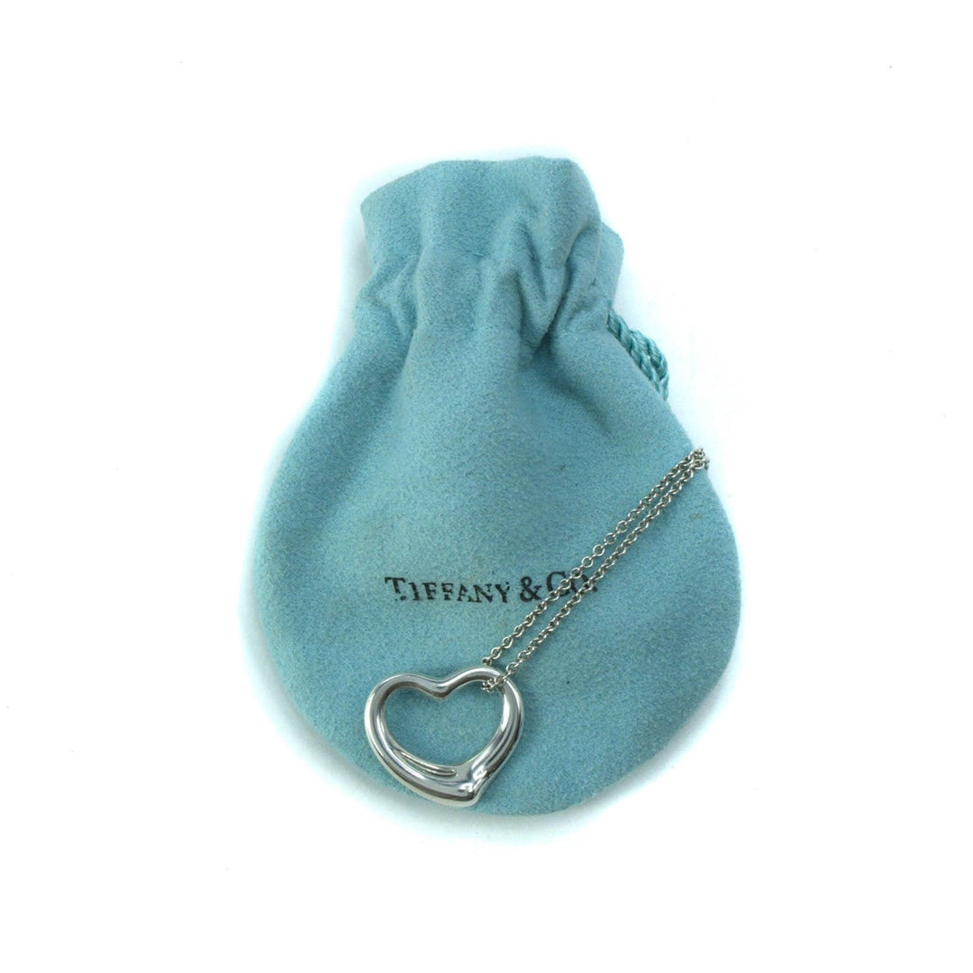 Tiffany & Co Elsa Peretti Open Heart 22mm Pendant Sterling Silver