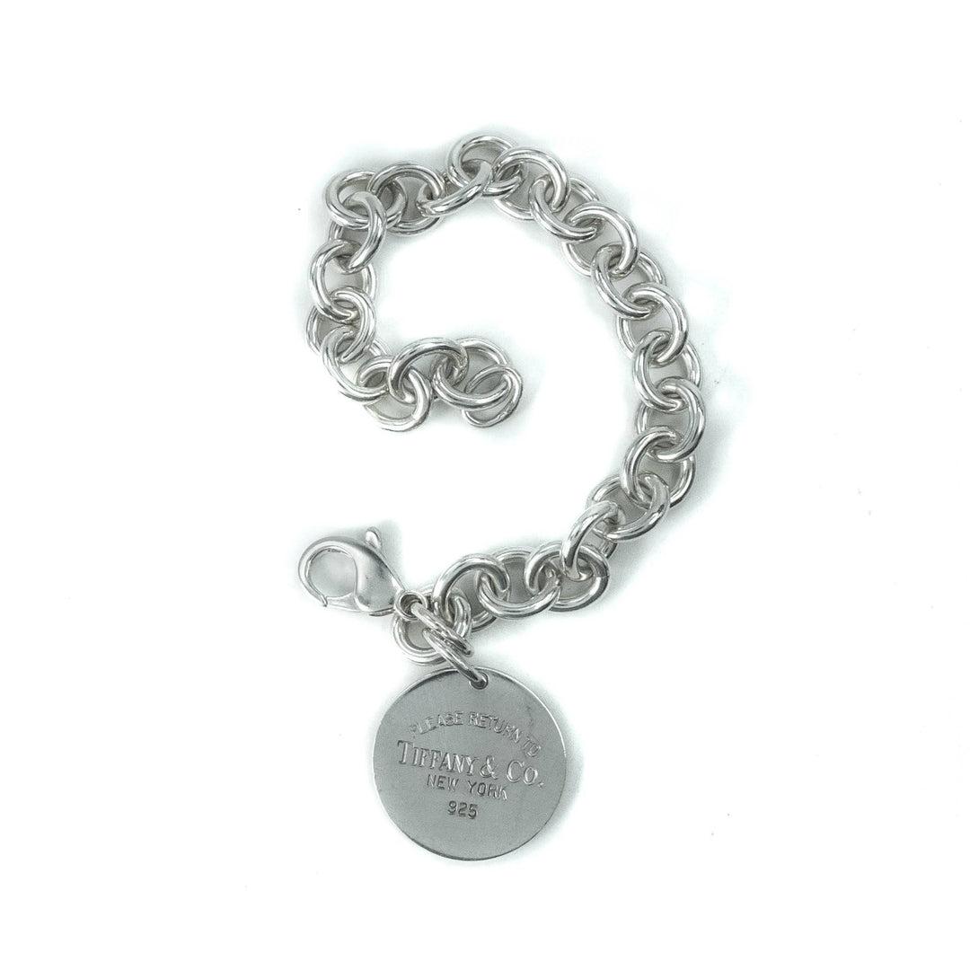 Tiffany & Co Return To Tiffany Round Tag Sterling Silver Bracelet