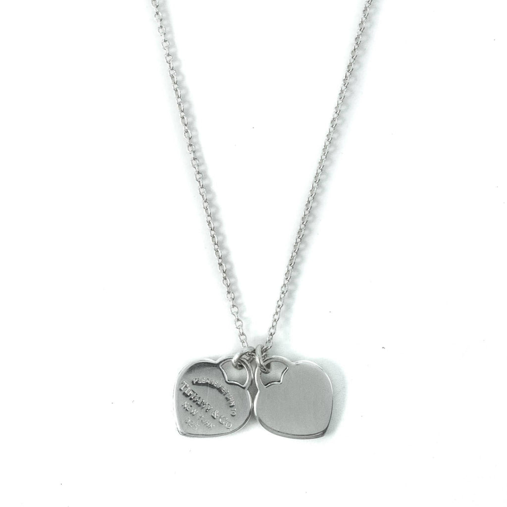 Tiffany & Co Return To Tiffany Double Mini Heart Tag Sterling