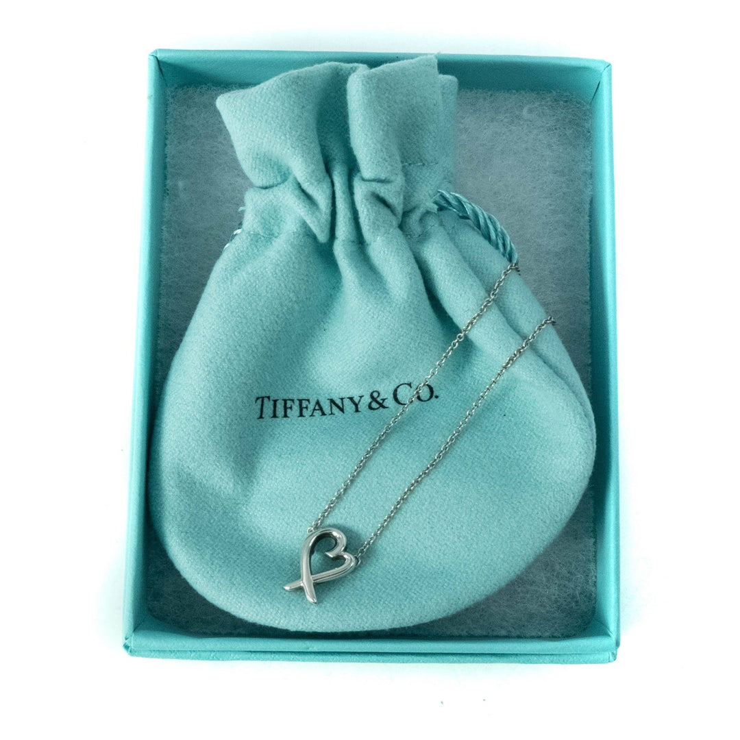Tiffany & Co Paloma Picasso Loving Heart Pendant Sterling Silver