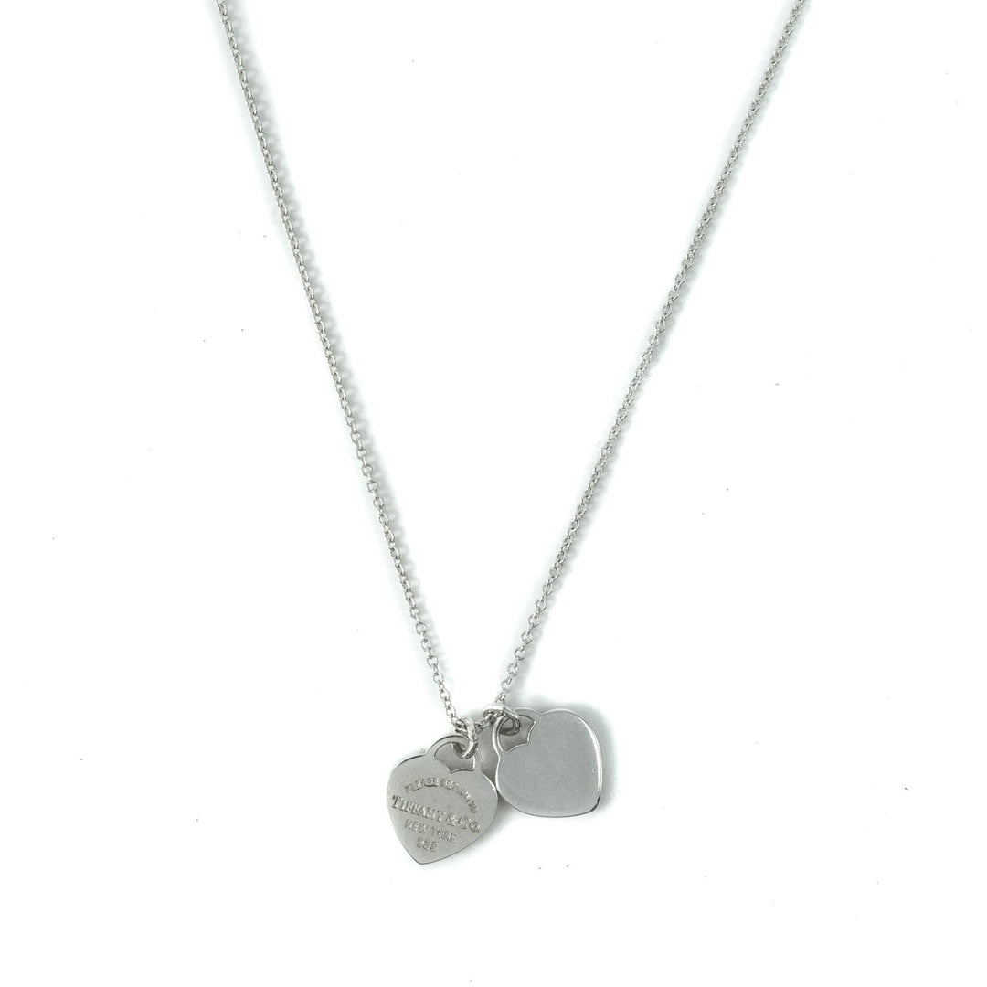Tiffany & Co Return To Tiffany Double Mini Heart Tag Sterling