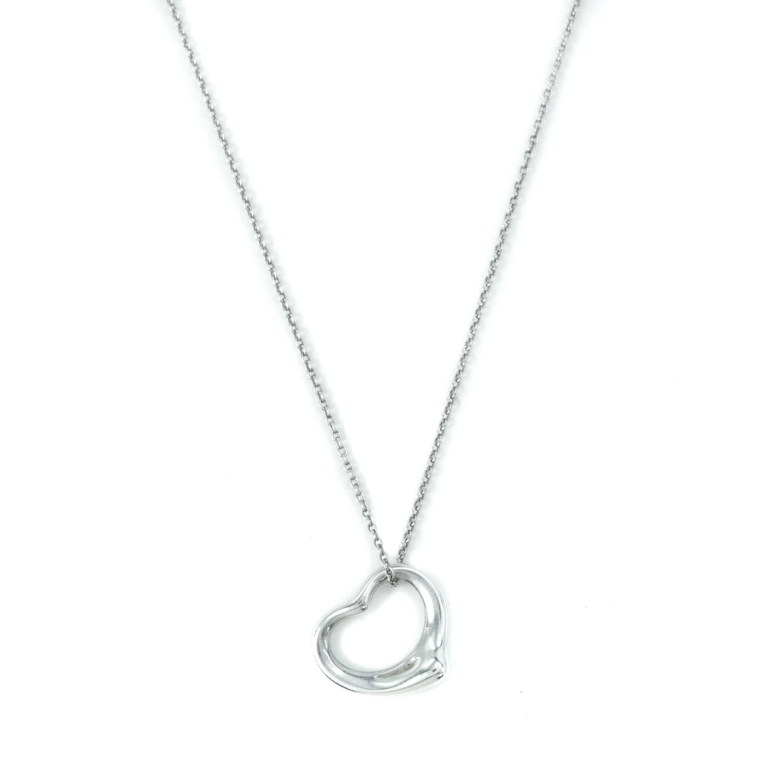 Tiffany & Co Elsa Peretti Open Heart 16mm Pendant Sterling Silver