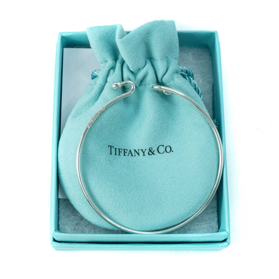 Tiffany & Co Wire Hook Sterling Silver Bangle – Foxhills Jewellers Ltd