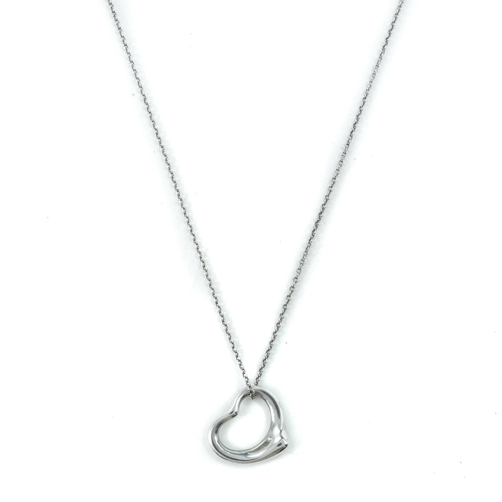 Tiffany & Co Elsa Peretti Open Heart 16mm Pendant Sterling Silver