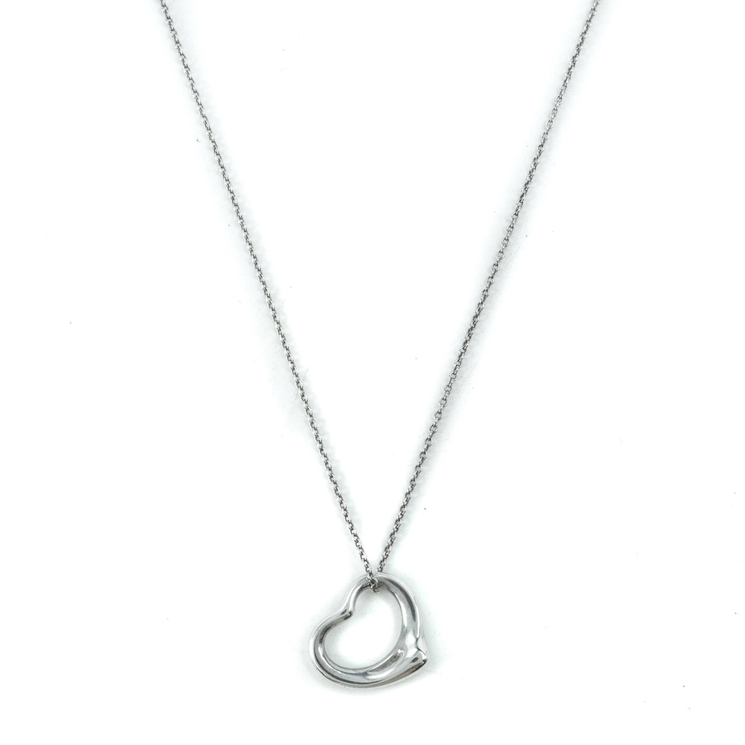 Tiffany & Co Elsa Peretti Open Heart 16mm Pendant Sterling Silver