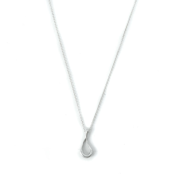 Tiffany & Co Elsa Peretti Open Teardrop Sterling Silver Pendant
