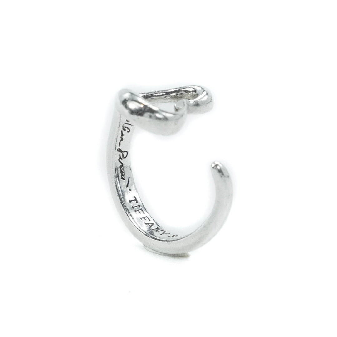 Tiffany & Co Elsa Peretti Open Heart Sterling Silver Ring Size - M