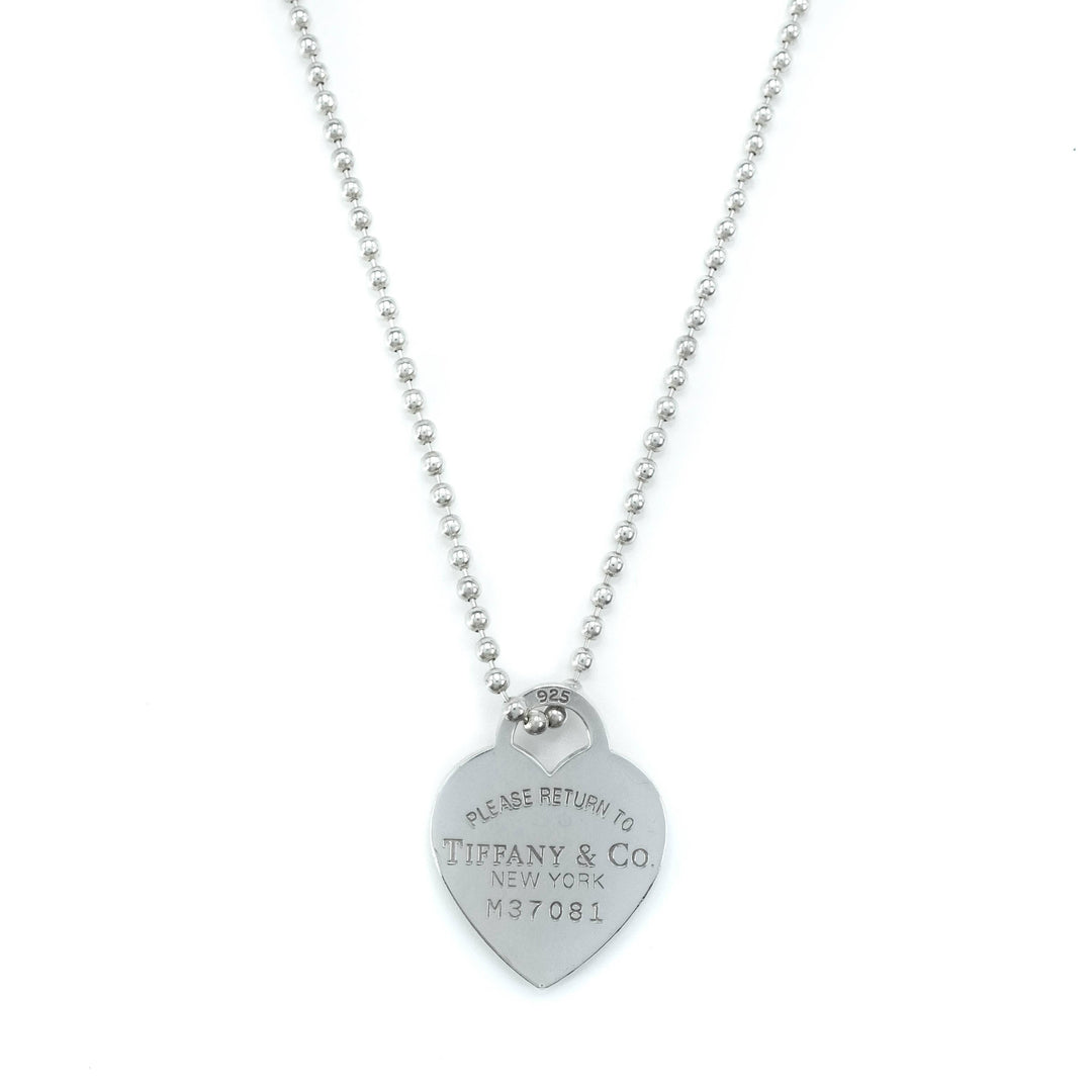 Tiffany Co Return To Tiffany Sterling Silver Bead Heart Tag