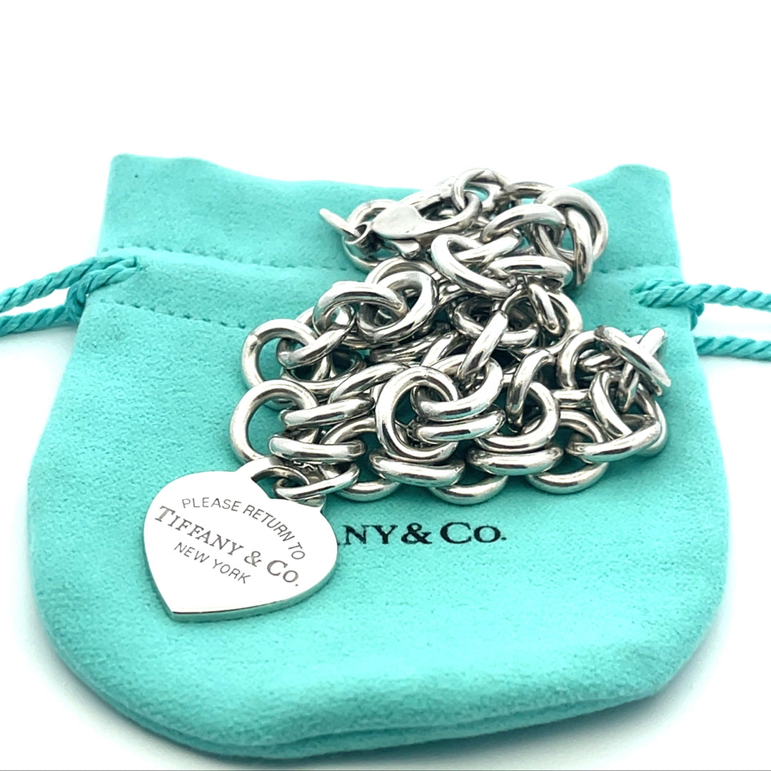 アクセサリー Tiffany & Co. Please Return Necklace Tiffany & Co Return To Tiffany Heart Tag Chain Link Sterling