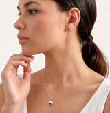 Silver Crystal Birthstone Stud Earrings